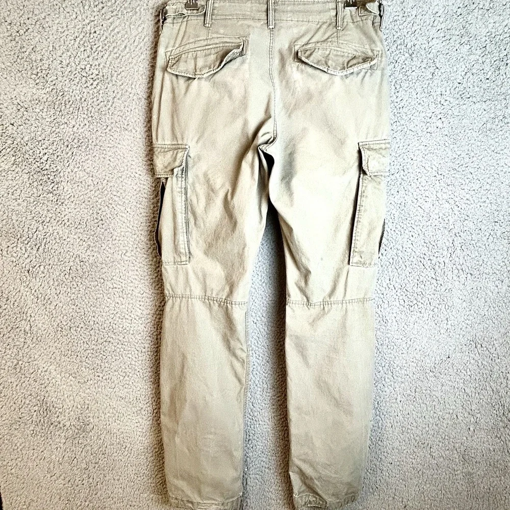 H&M L.O.G.G. Pant Mens 31x32 Gray Cargo Straight Workwear Utility Technician